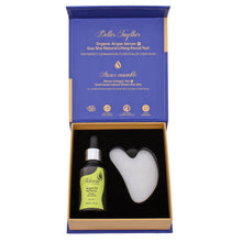 Glow Duo “Les Incontournables” Gua Sha et Sérum d’huile d’argan à la verveine 30ml  - Naturesse