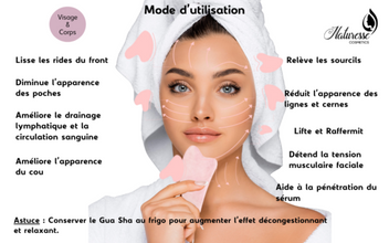 Glow Duo “Les Incontournables” Gua Sha et Sérum d’huile d’argan à la verveine 30ml  - Naturesse