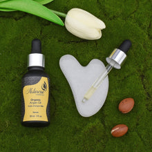 Glow Duo “Les Incontournables” Gua Sha et Sérum d’huile d’argan 30ml  - Naturesse